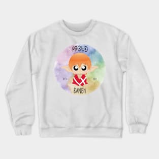 Proud to be Danish (Sleepy Forest Creatures) Crewneck Sweatshirt